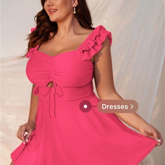 ABSOLUTELY ADORABLE NWT NEVER WORN HOT PINK SWIM SUIT 🤩❤️❤️🤗‼️ - Picture 7 of 7